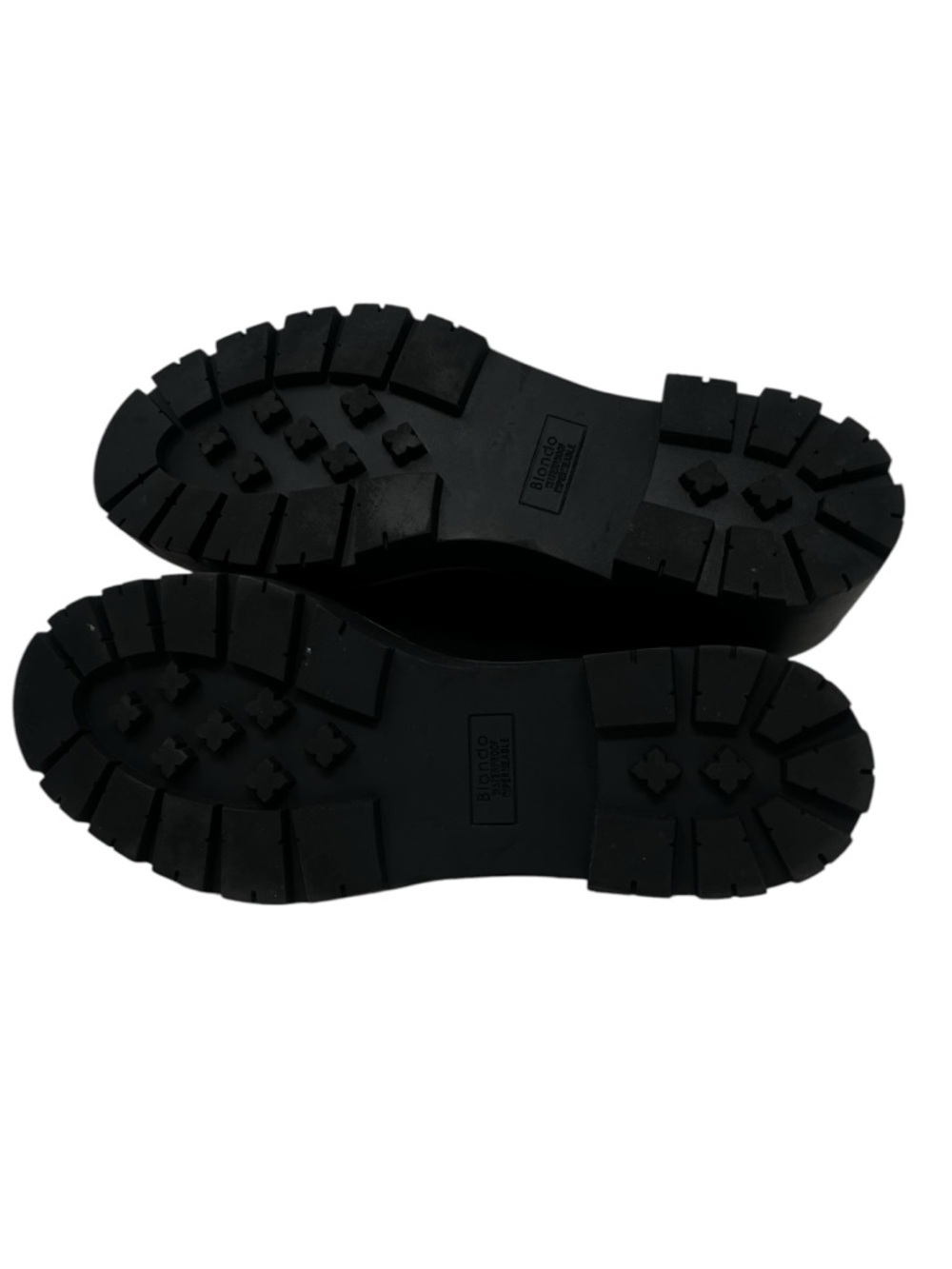 Blondo Black Lug-Sole Penny Loafers - Picture 7 of 9